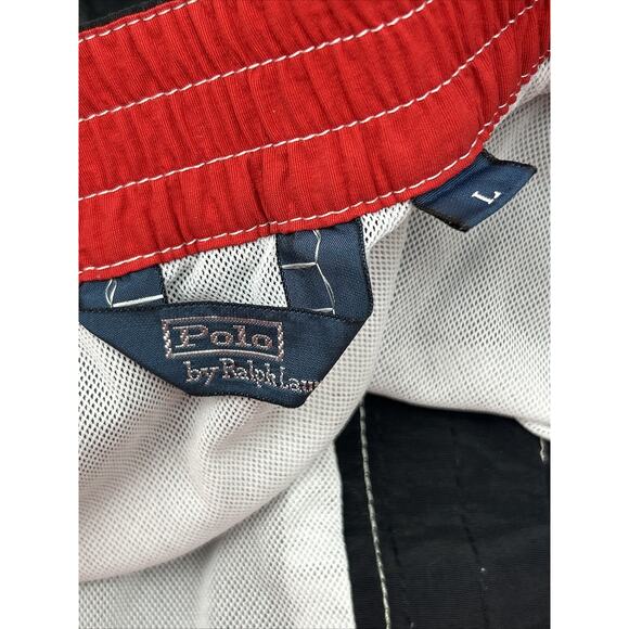 Polo Ralph Lauren Shorts Mens L Black Cargo Board Lined Swim Trunks , Surf - Picture 10 of 11